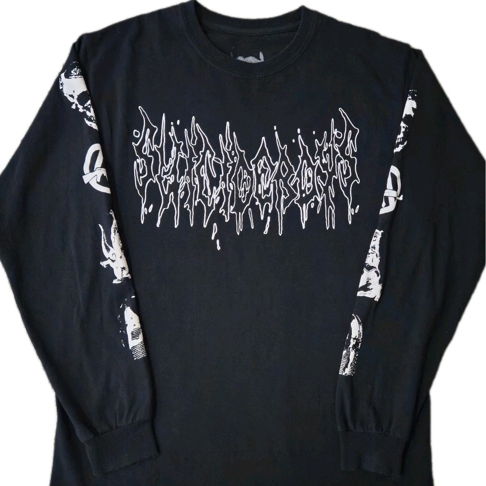 SuicideBoys Long Sleeve Metal Tee Grey Day 2021 Tour Concert Merch G59 T Shirt M